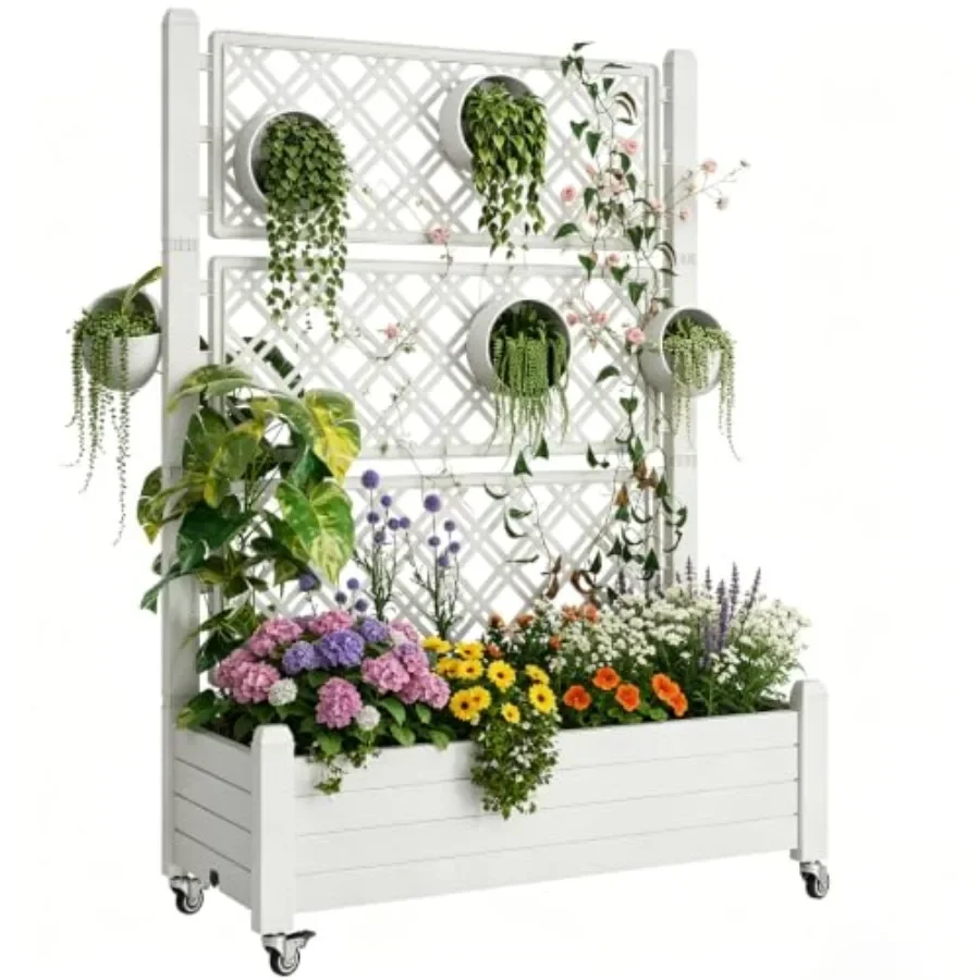Self-Watering Planter - Aiuola rialzata a graticcio, fioriera autoirrigante
