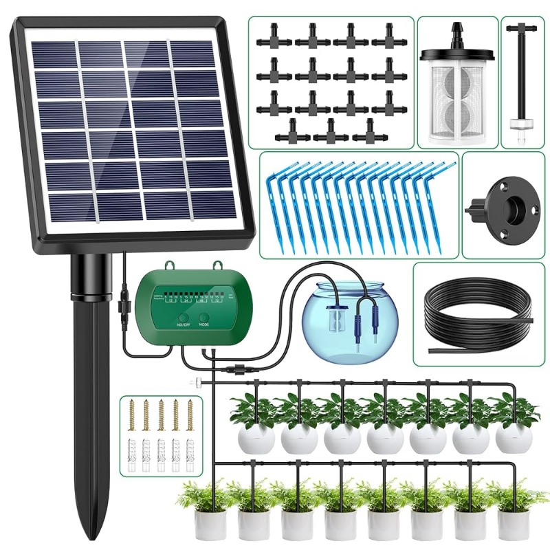 Automatic Plant Waterer - Kit di irrigazione solare intelligente 6V